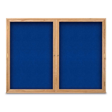 United Visual Products Sliding Door Indoor Enclosed Corkboard, 7 UV9028ACS-BRONZE-APRICOT